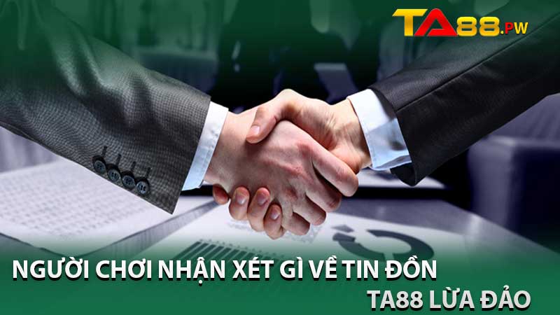 người chơi nhận xét gì về tin đồn ta88 lừa đảo